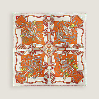 【美しさを纏う☆】HERMES カレ スカーフ 70 Bouquets Sellier Bouquets Sellier scarf 70 | Hermès USA
